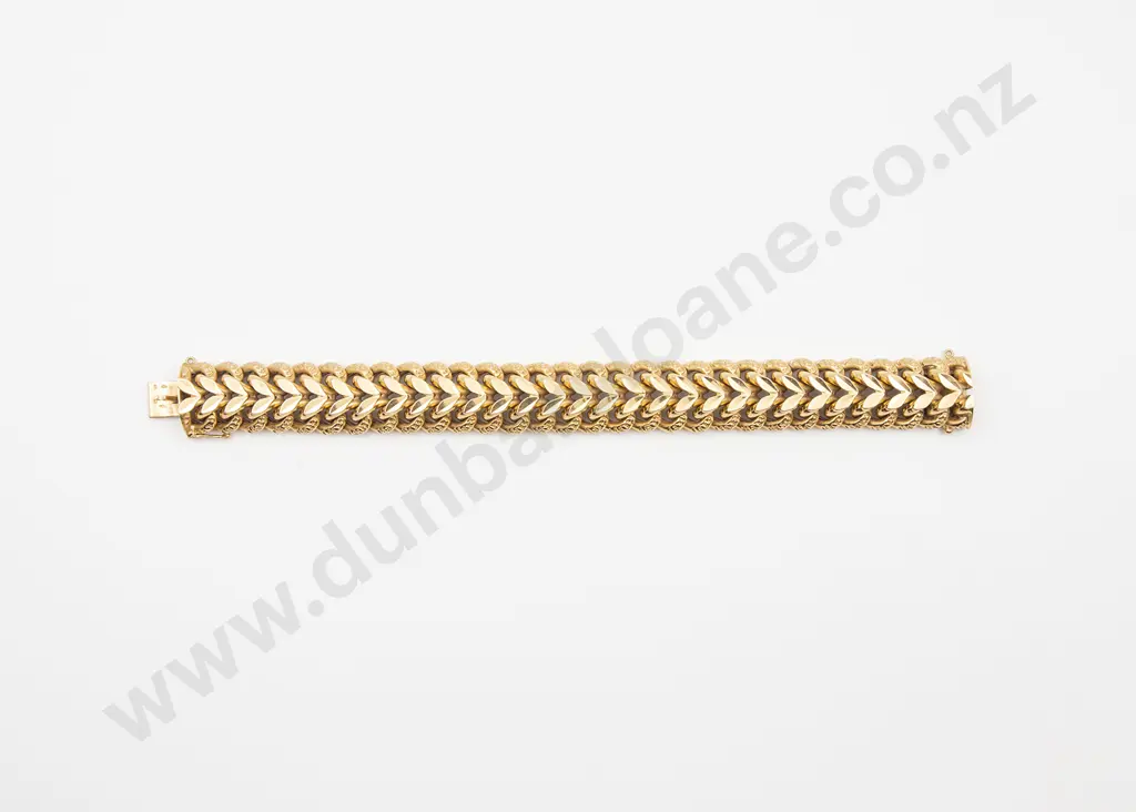 French 14ct Fancy Link Bracelet Image 1++