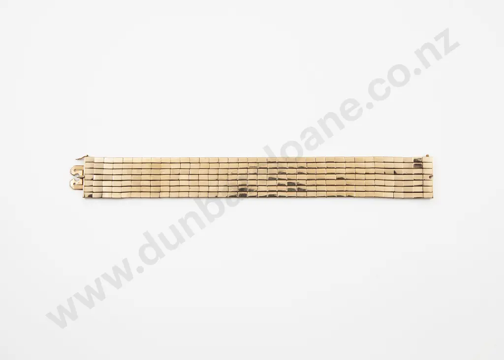 18ct Seven Uniform Strand Rail Link Bracelet Image 1++