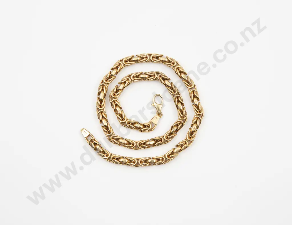 9ct Woven Trace Link Neck Chain Image 1++