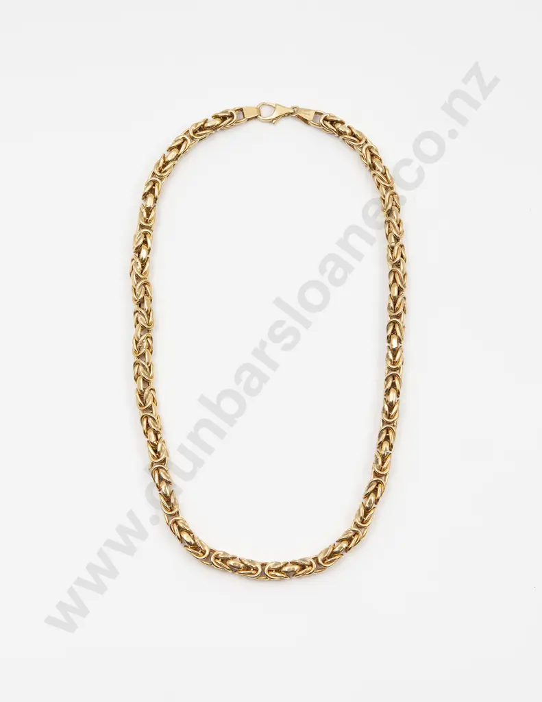9ct Woven Trace Link Neck Chain Image 1++