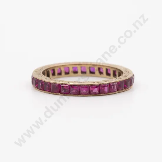 9ct 31stone Ruby Eternity Band