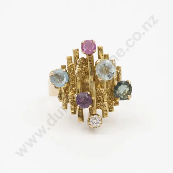 14ct Multi Gem Dress Ring