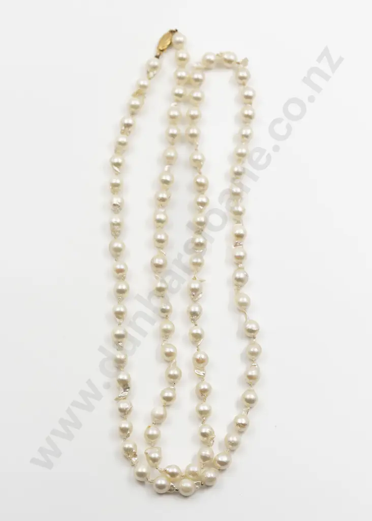 Single Strand Uniform Cultured Pearl Necklace Image 1++