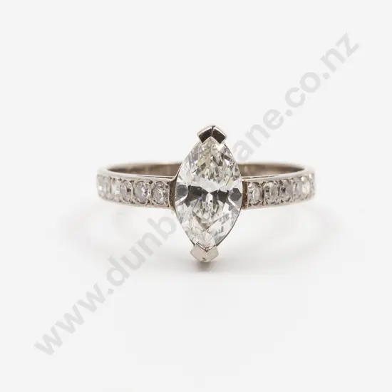18ct White Gold Solitaire Diamond Ring
