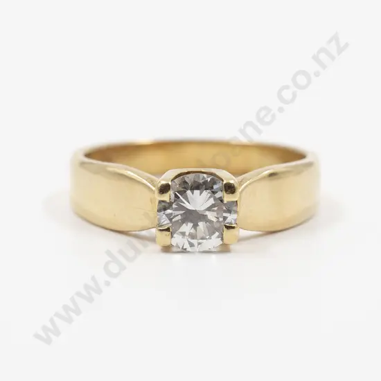 18ct Solitaire Diamond Ring