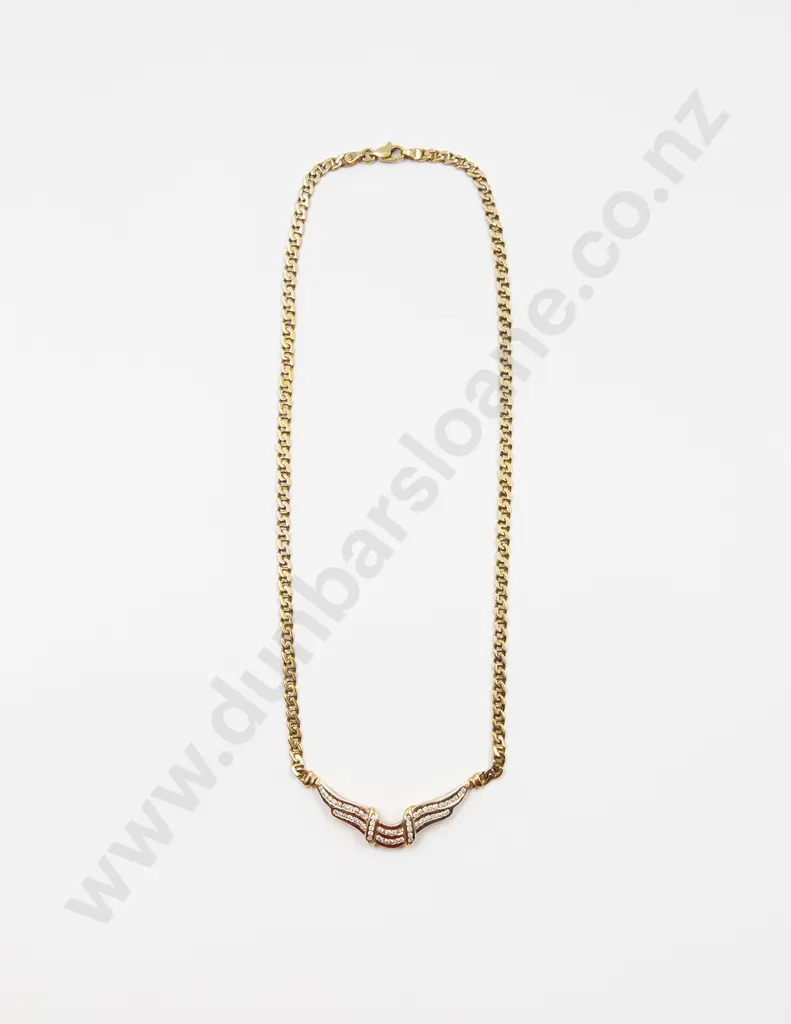 14ct Diamond Necklet Image 1++