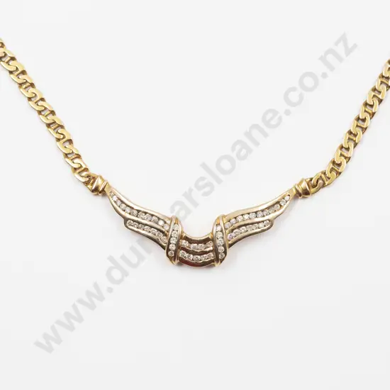 14ct Diamond Necklet