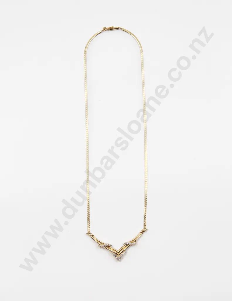 14ct 23stone Diamond Necklace Image 1++