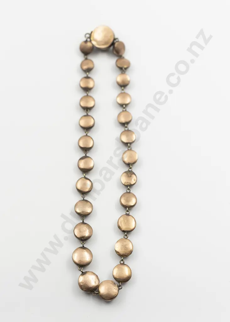 Victorian Gold Plated Garnet Necklace Image 1++