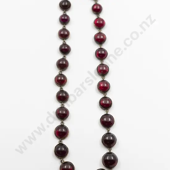 Victorian Gold Plated Garnet Necklace