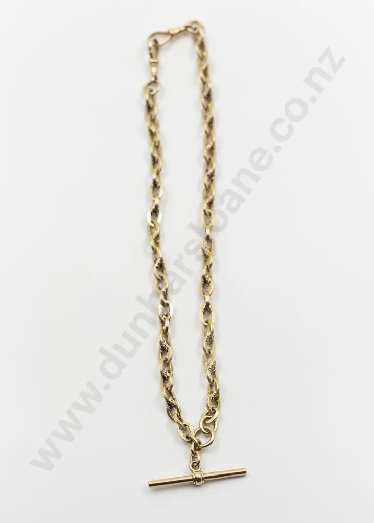 Fine Victorian 15ct Rope and Trace Link Albert Chain Image 1++