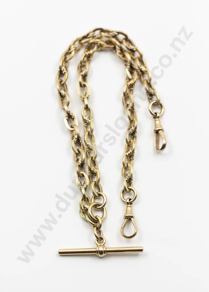 Fine Victorian 15ct Rope and Trace Link Albert Chain Image 1++