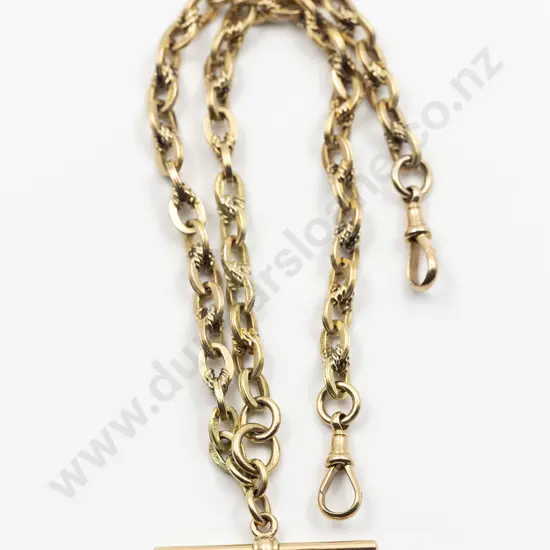 Fine Victorian 15ct Rope and Trace Link Albert Chain