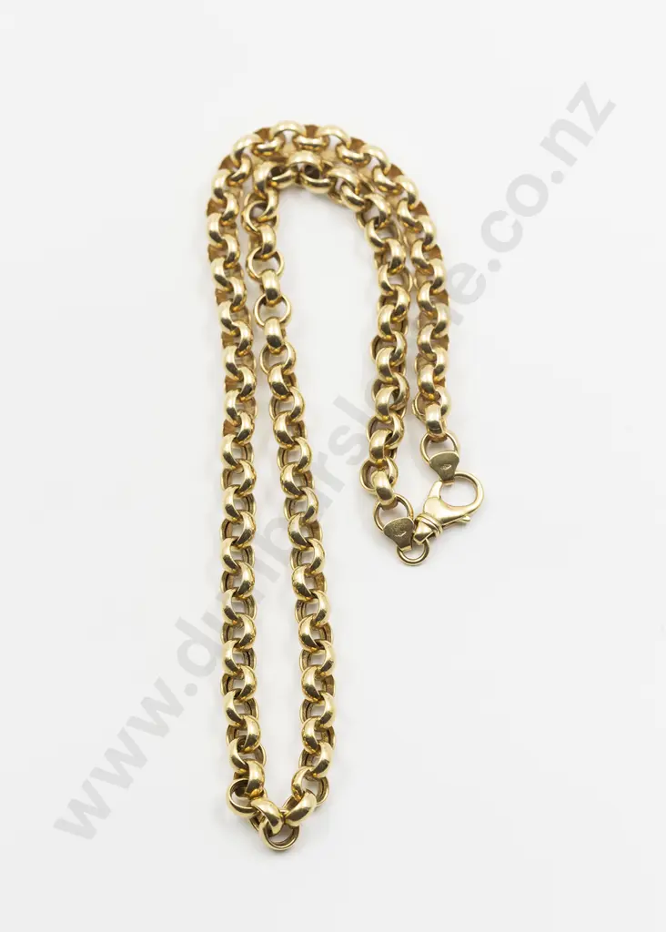 18ct Trace Link Neck Chain Image 1++