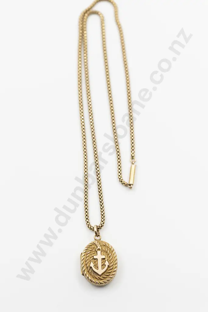 Victorian 15ct Gold Photo Locket on Chain Image 1++