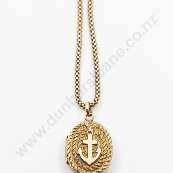 Victorian 15ct Gold Photo Locket on Chain