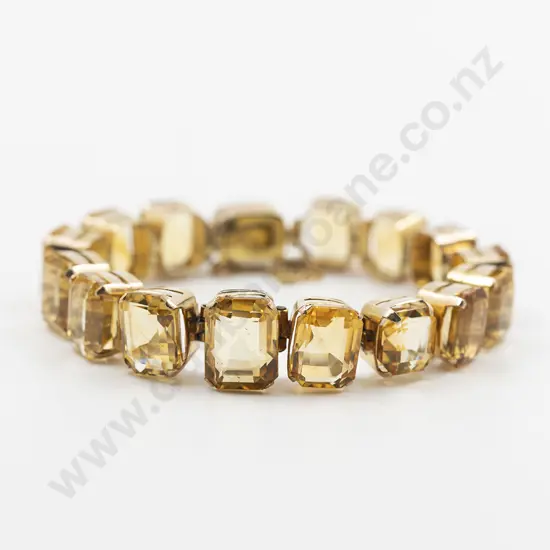 9ct 16stone Citrine Bracelet