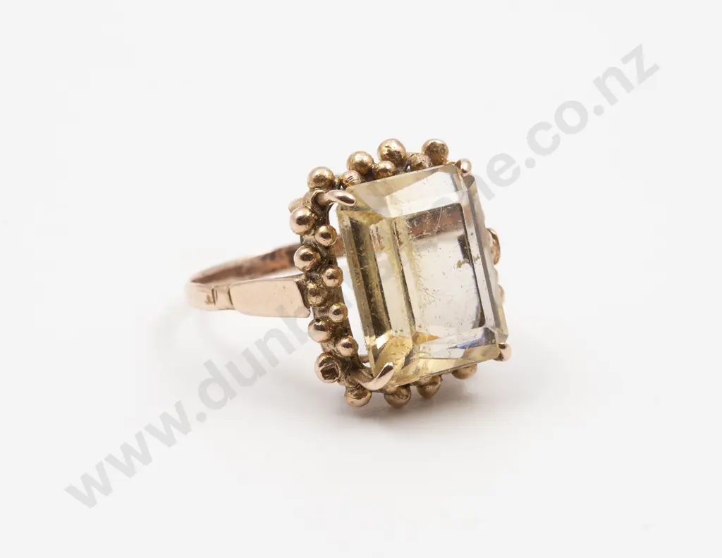 15ct Single Citrine Dress Ring Image 1++