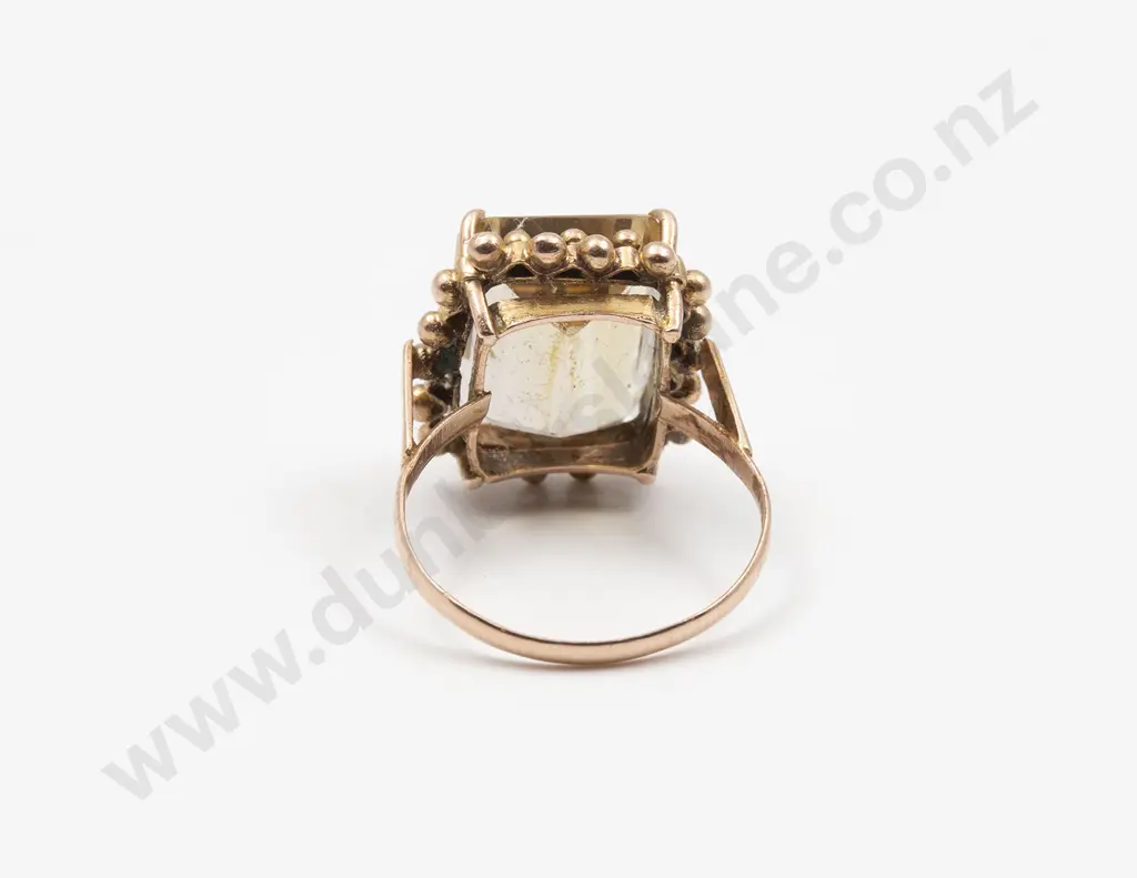 15ct Single Citrine Dress Ring Image 1++