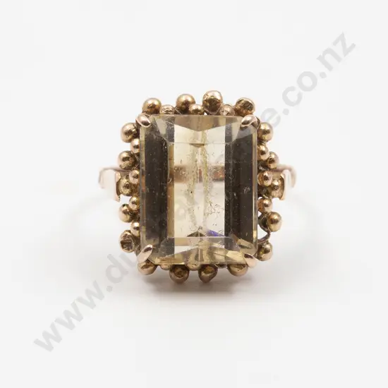 15ct Single Citrine Dress Ring