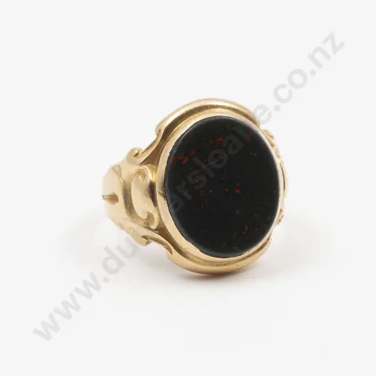 Victorian 15ct Bloodstone Signet Ring