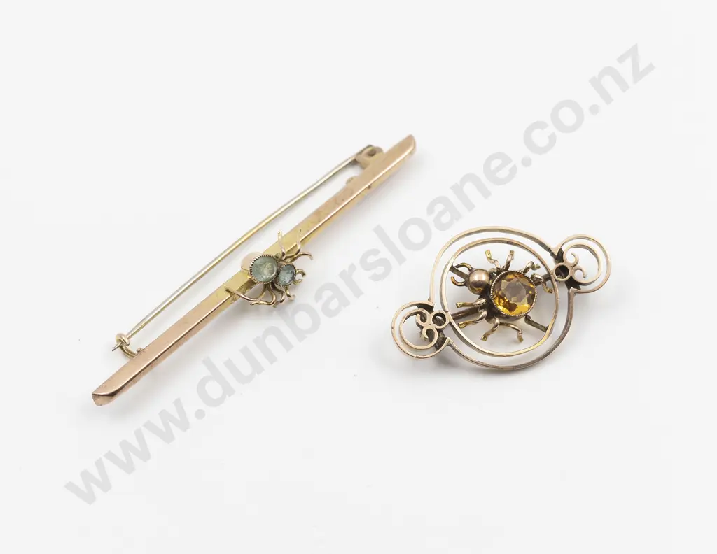 14ct and 9ct Bug Brooches Image 1++