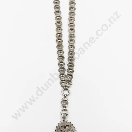 Victorian S/S Photo Locket on Fancy Chain
