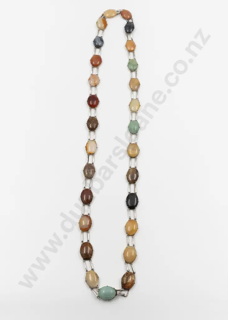 .800 Silver Multi Hard-stone Necklace Image 1++