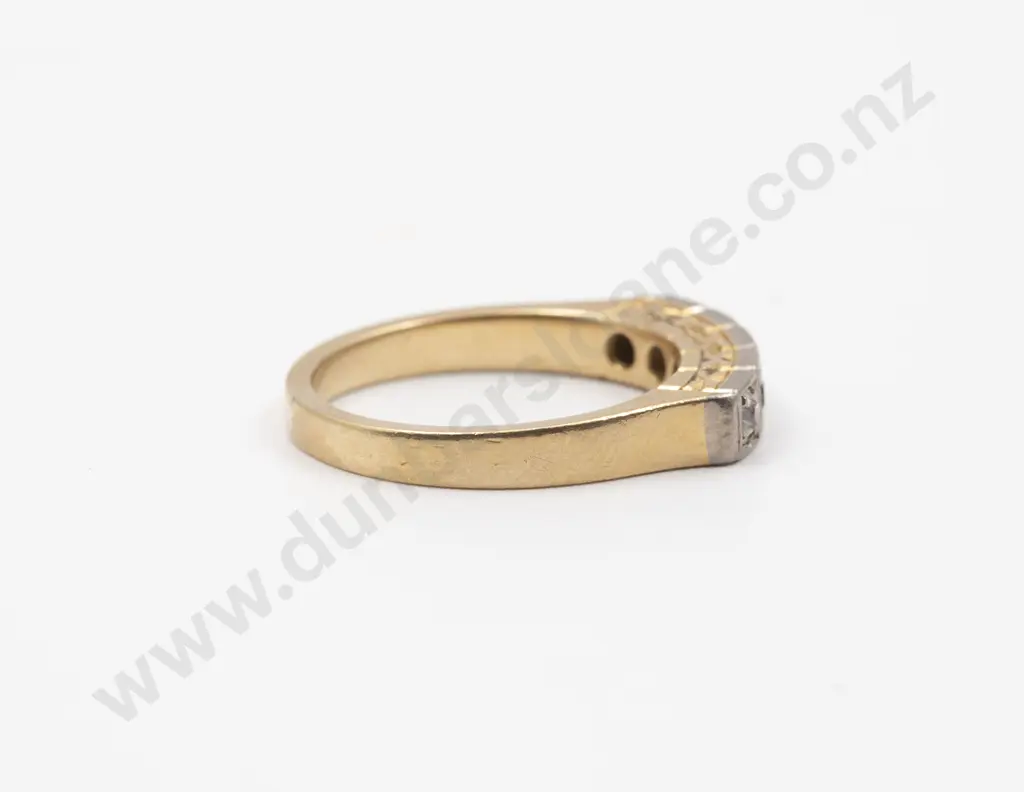 18ct Five Stone Sapphire and Diamond Eternity Band Image 1++
