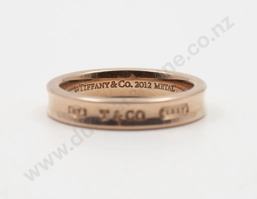 Boxed Tiffany & Co 1837 Elements Gold Plated Band Image 1++