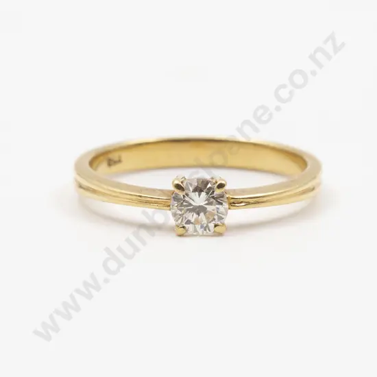 18ct Solitaire Diamond Ring