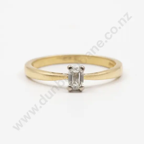 18ct Solitaire Diamond Ring