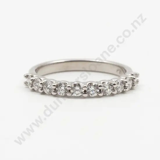 18ct White Gold 10stone Diamond Eternity Band