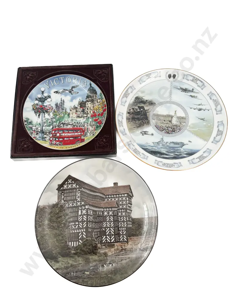 Three Assorted Commemorative Plates Image 1++