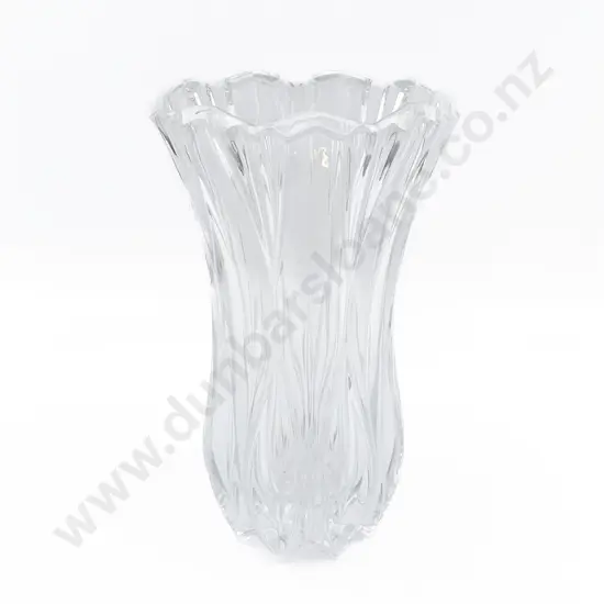 Large Heavy Glass Vase