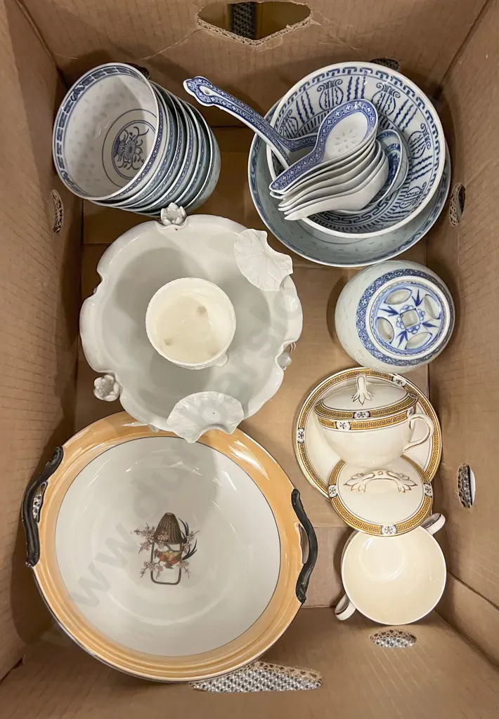 Two Boxes of Assorted China Image 1++