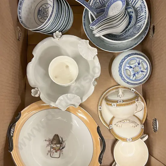Two Boxes of Assorted China