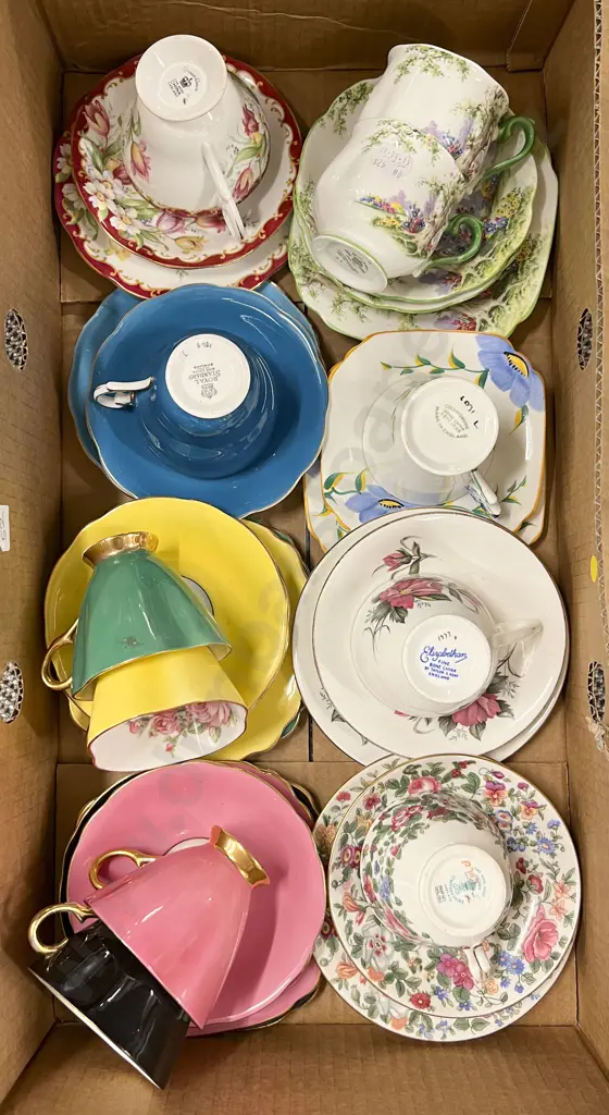 Box of Assorted Fancy China Etc Image 1++