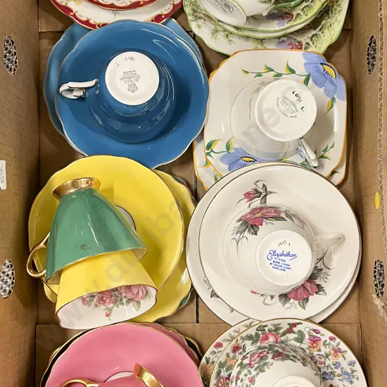 Box of Assorted Fancy China Etc