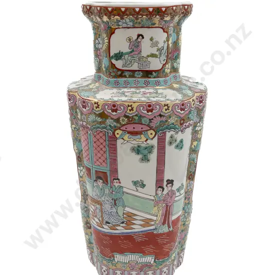 Large 20th Century Chinese Famille Rose Vase