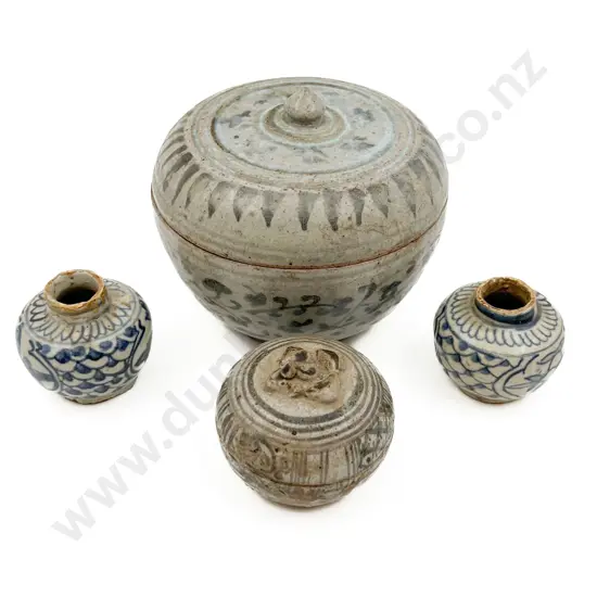 Provincial Ming Large Pot and Three Small (Faults)
