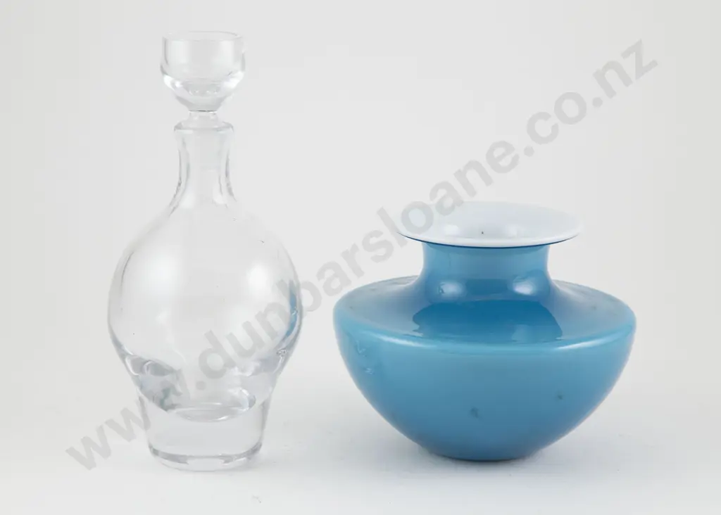 1960s Holmegaard Carnaby Blue Vase By Per Lutken Image 1++