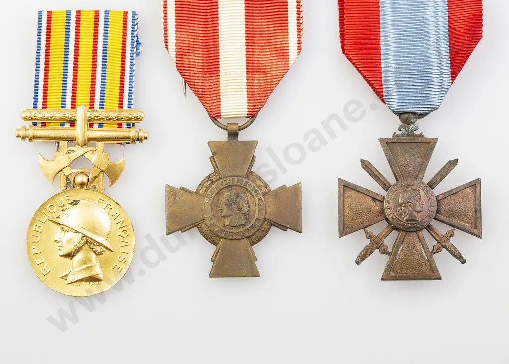Three French Service Medals Image 1++