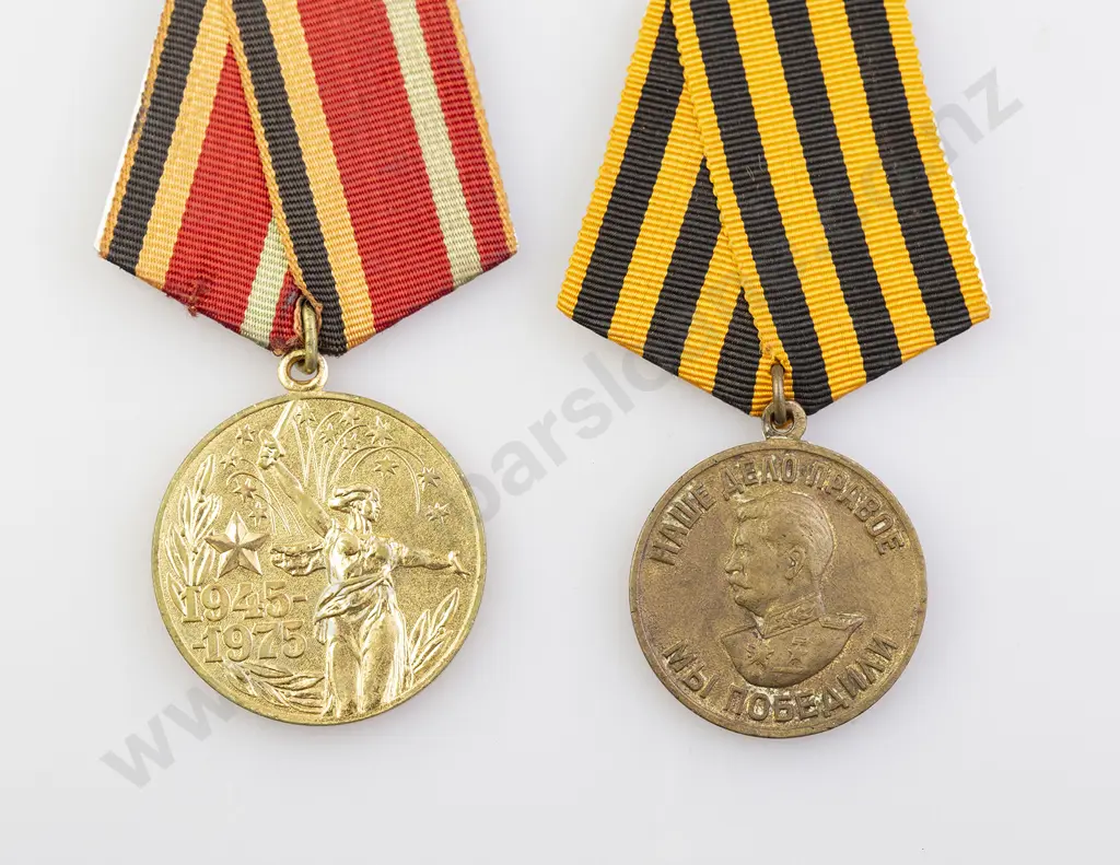 Two Russian Commemorative Medals Image 1++