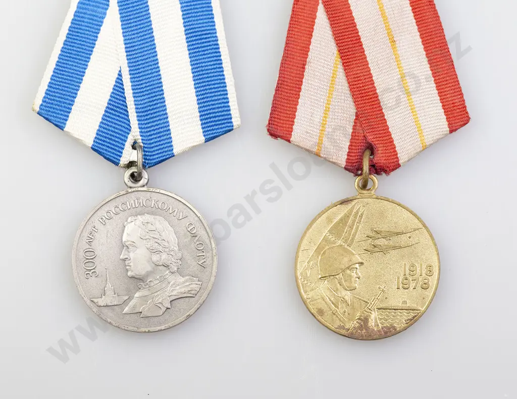 Two Russian Commemorative Medals Image 1++