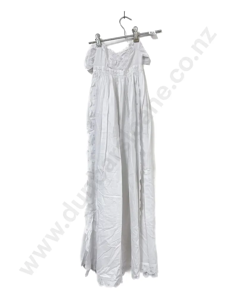 Edwardian Cotton Christening Gown Image 1++