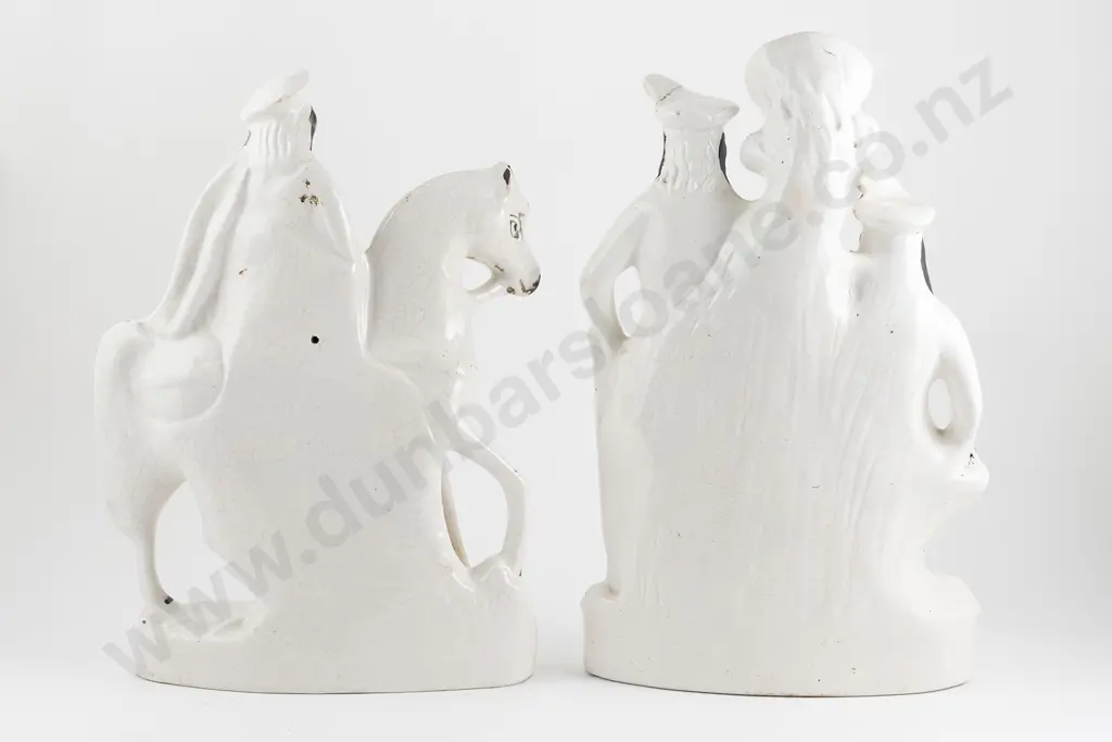 Two Victorian Staffordshire Flatback Figures Image 1++