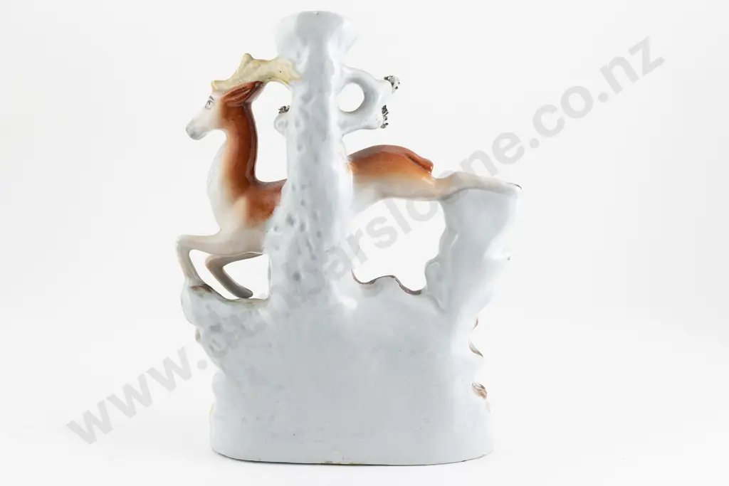 Victorian Staffordshire Flatback Spill Vase Image 1++