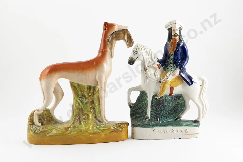 Two Victorian Staffordshire Figures Image 1++