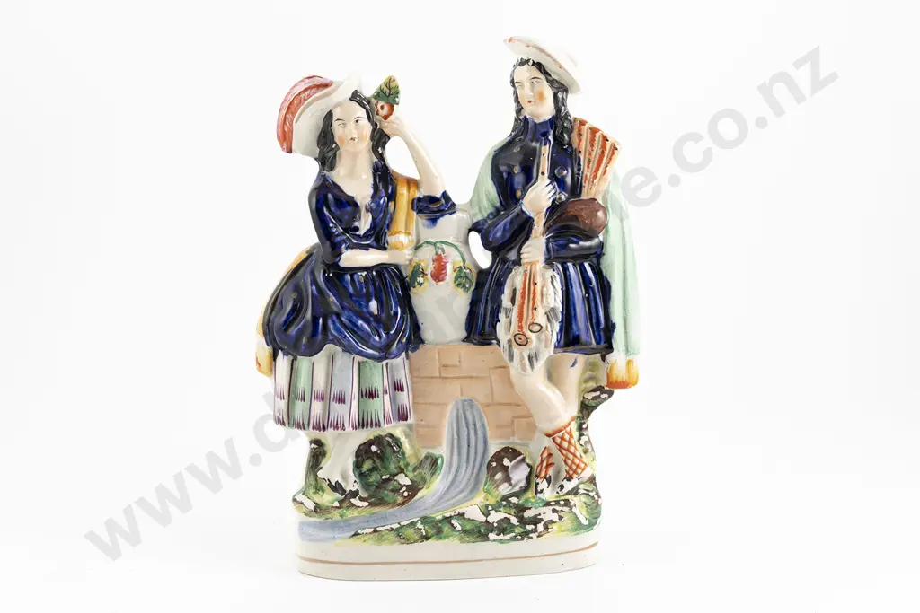 Victorian Staffordshire Flatback Figure Image 1++